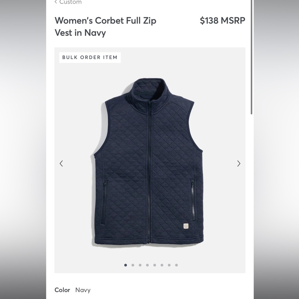 Women’s Marine Layer Corbet Vest - Brand NEW- Never Worn